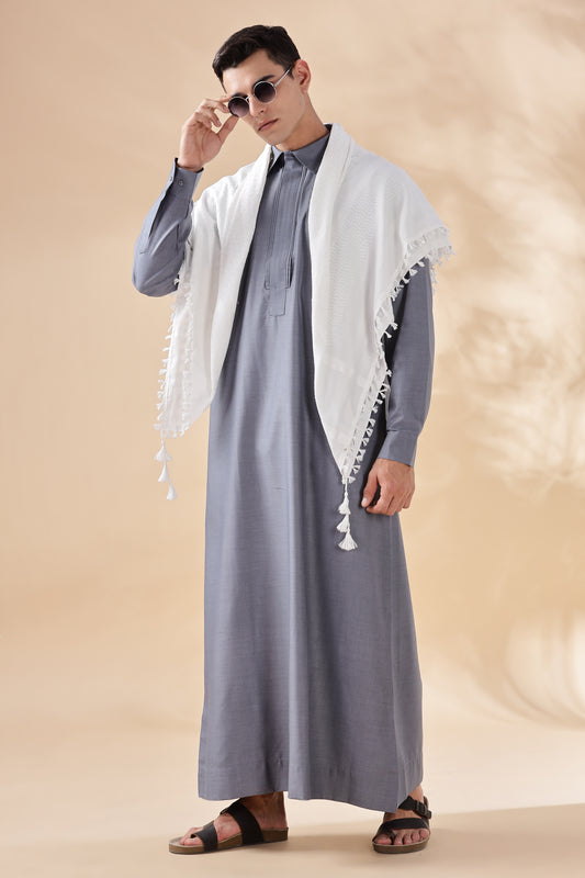 Prime Bahraini Grey Thobe - Men