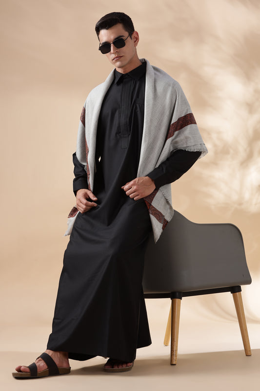Prime Bahraini Black Thobe - Men
