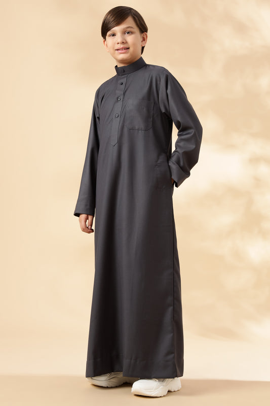 Everyday Saudi Fossil Grey Thobe - Boys