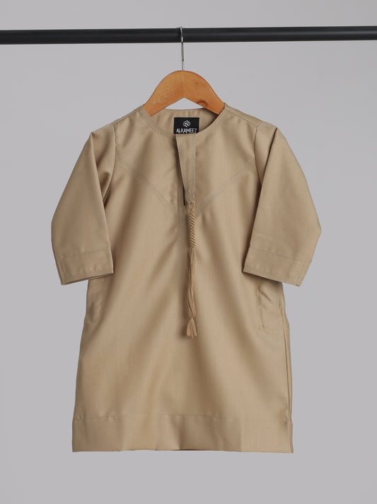 Classic Emarati Cream Thobe - Kids