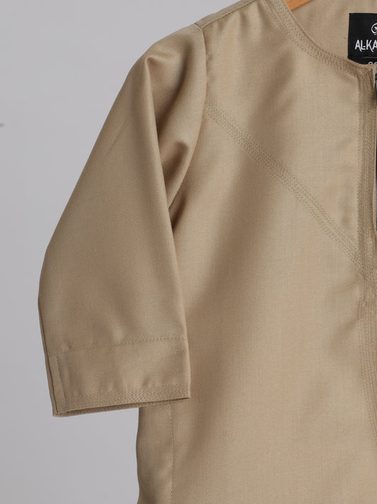 Classic Emarati Cream Thobe - Kids