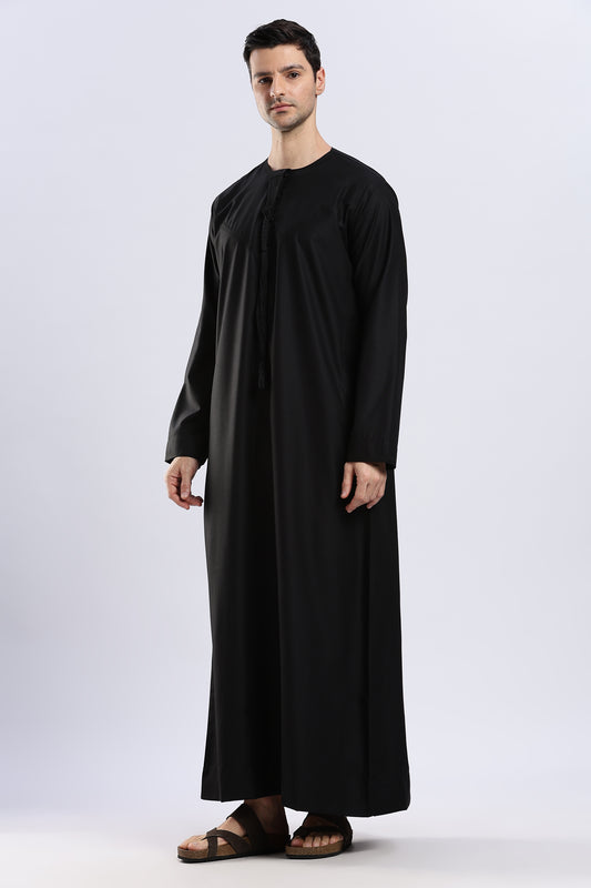 Noir Emarati Black Thobe - Men