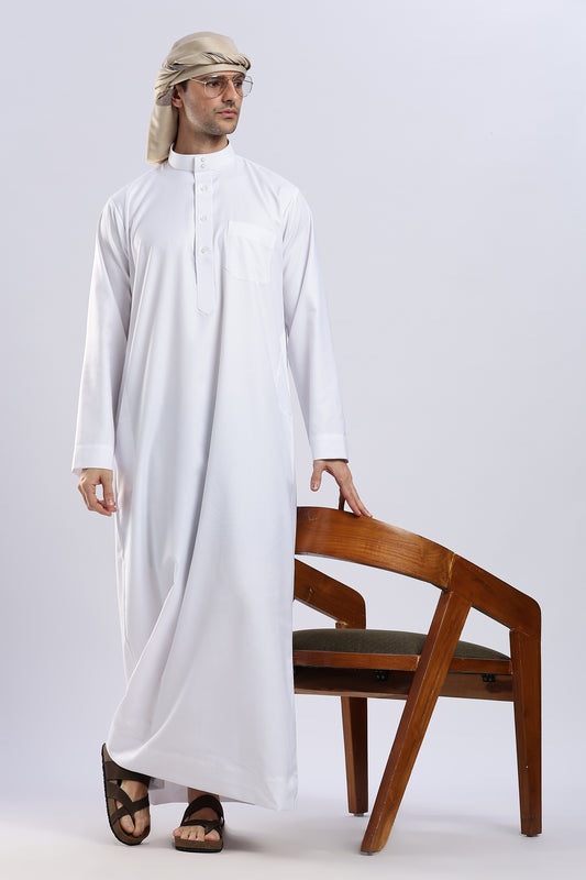 Everyday Saudi White Thobe - Men