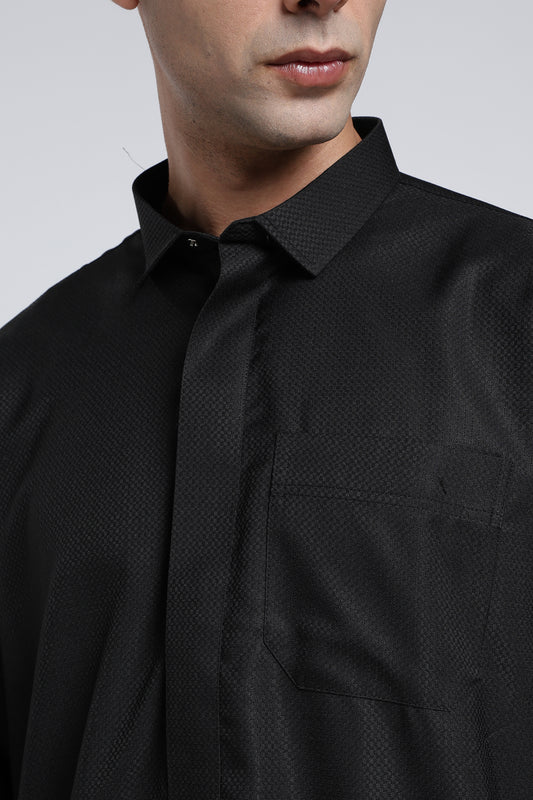 Zayn Qatari Black Thobe - Men