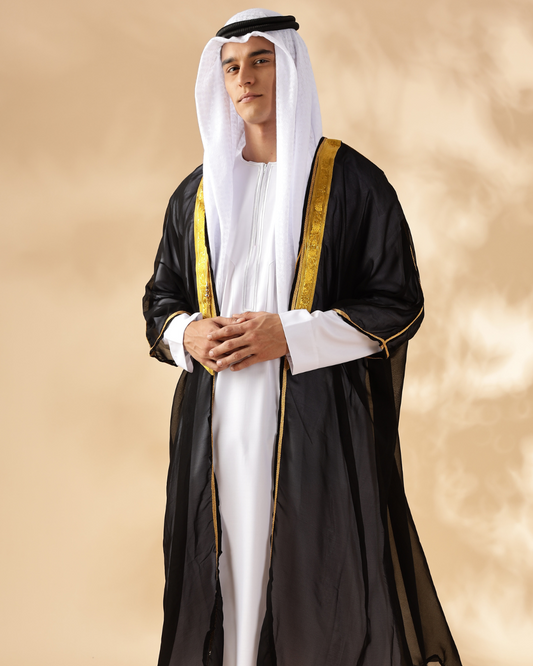 Arabic Black Bisht - Men