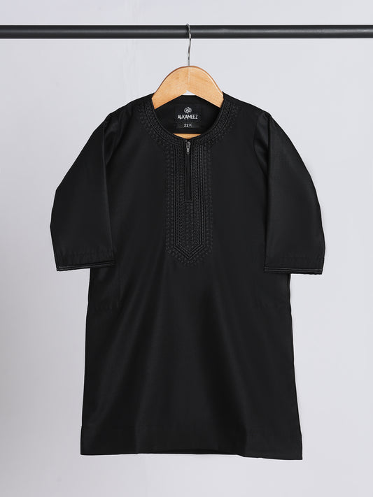 Hayat Moroccan Black Thobe - Kids