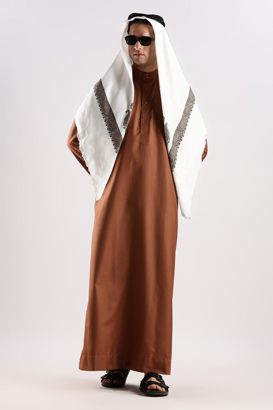 Everyday Saudi Toffee Brown Thobe - Men