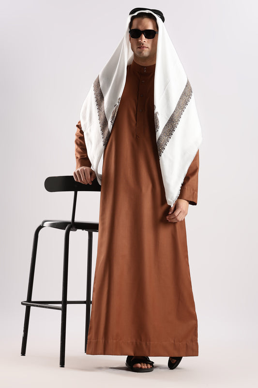 Everyday Saudi Toffee Brown Thobe - Men