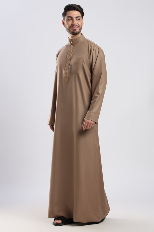 Zayed Saudi Bronze Thobe - Men