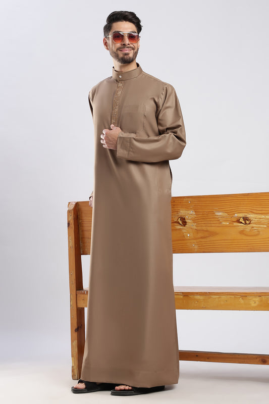Zayed Saudi Bronze Thobe - Men