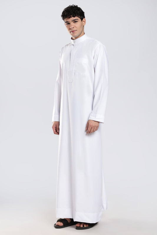 Tamim Saudi White Thobe - Men