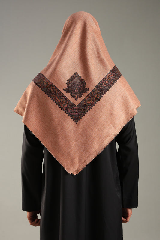 Copper Embossed Kashmiri Shemagh