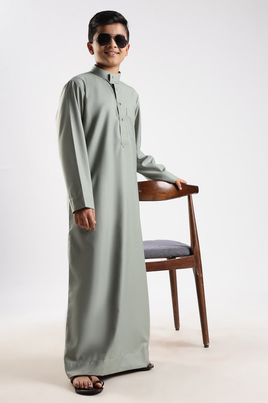 Everyday Saudi Sage Green Thobe - Boys