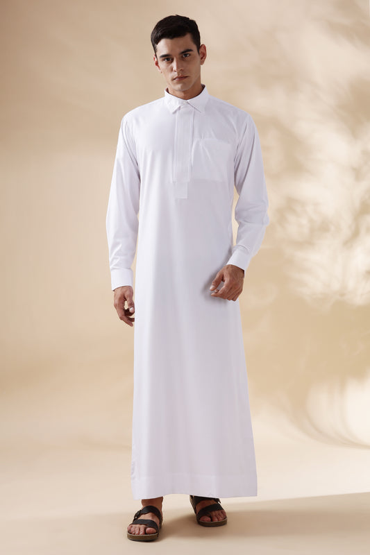 Prime Bahraini White Thobe - Men