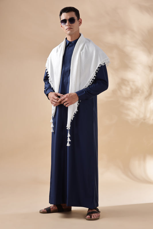 Prime Bahraini Dark Blue Thobe - Men