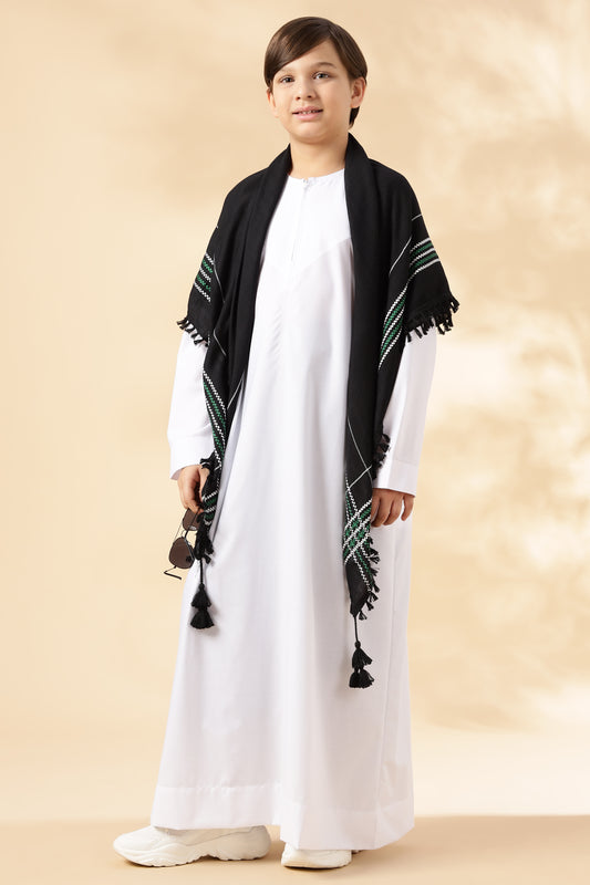 Lulu Omani White Thobe - Boys
