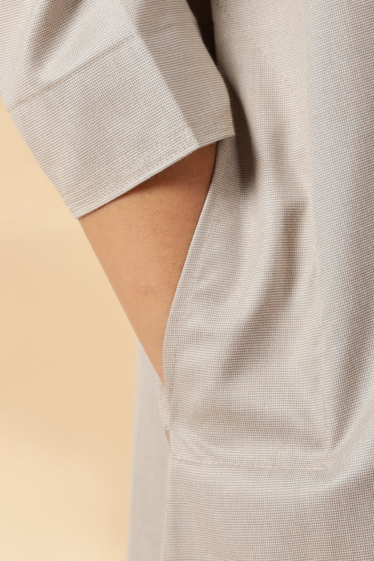 Majestic Omani Chalk Beige Thobe - Boys