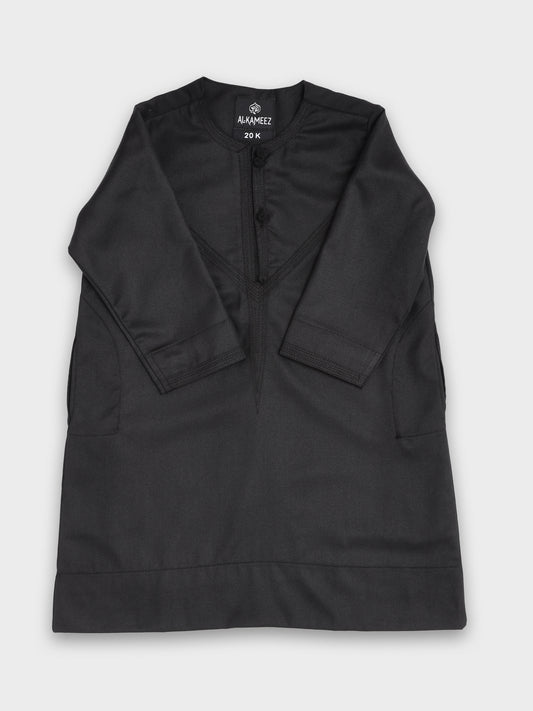 Majestic Omani Black Thobe - Kids