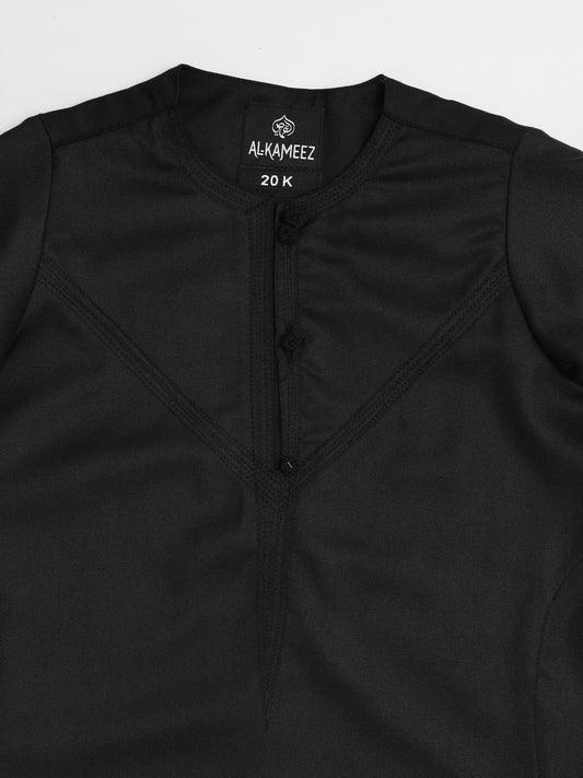 Majestic Omani Black Thobe - Kids