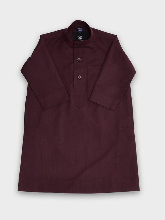 Simple Saudi Purple Thobe - Kids