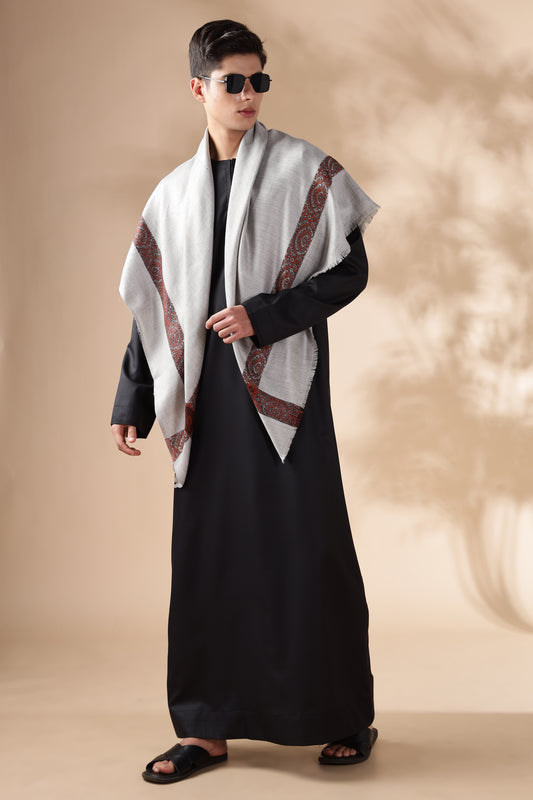 Majestic Omani Black Thobe - Men