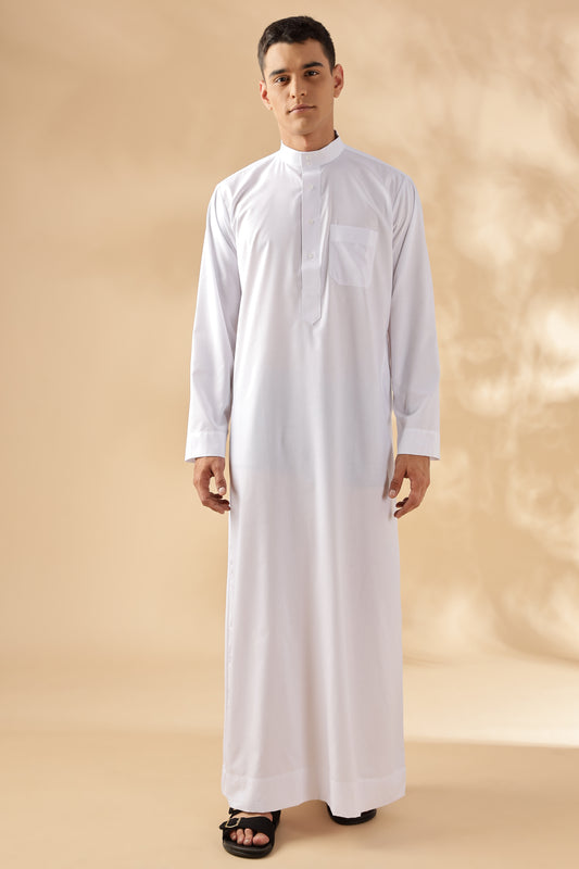 Lulu Saudi White Thobe - Men