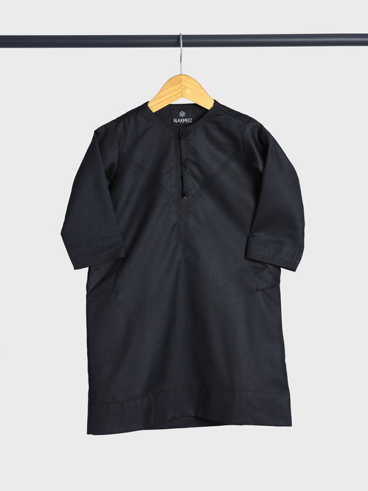 Majestic Omani Black Thobe - Kids