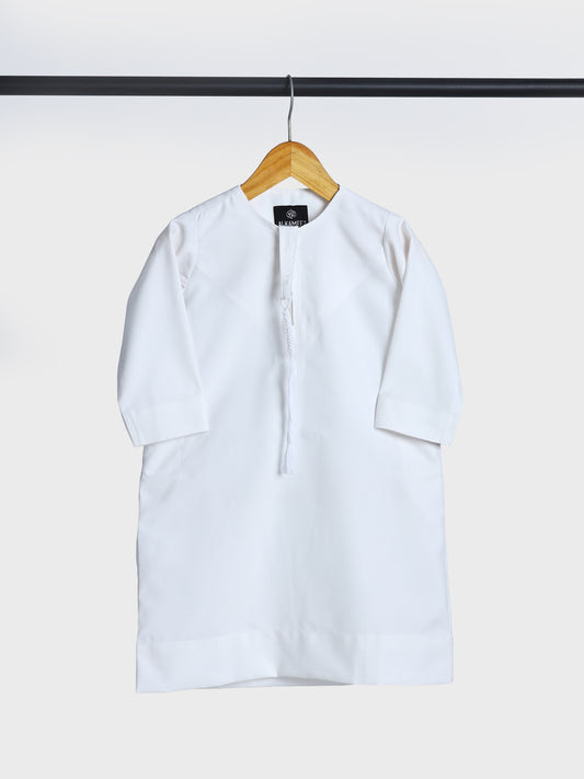 Classic Emarati Off White Thobe - Kids