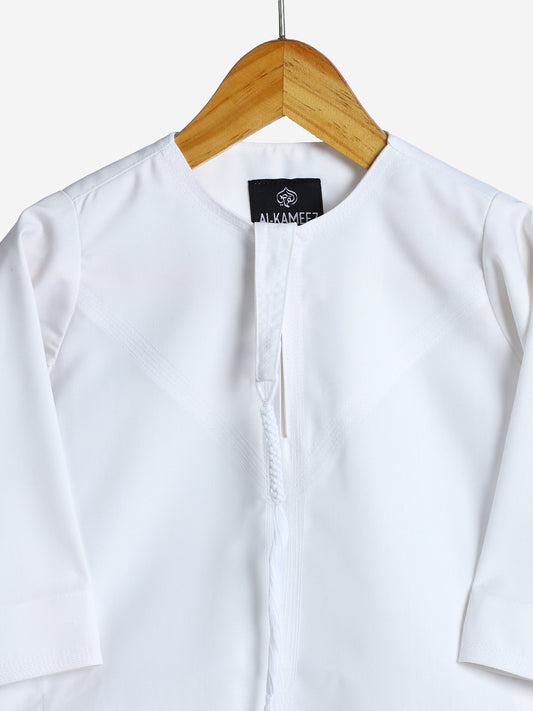 Classic Emarati Off White Thobe - Kids