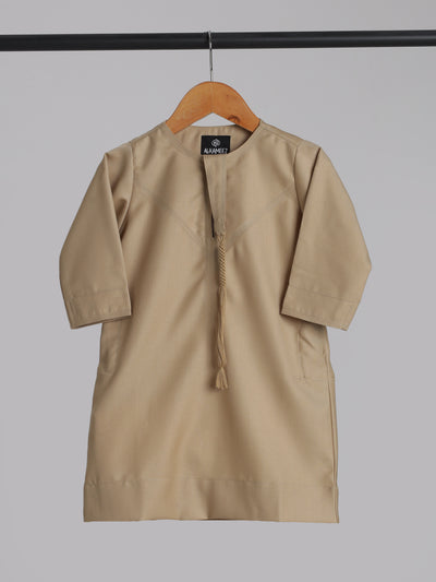 Classic Emarati Cream Thobe - Kids
