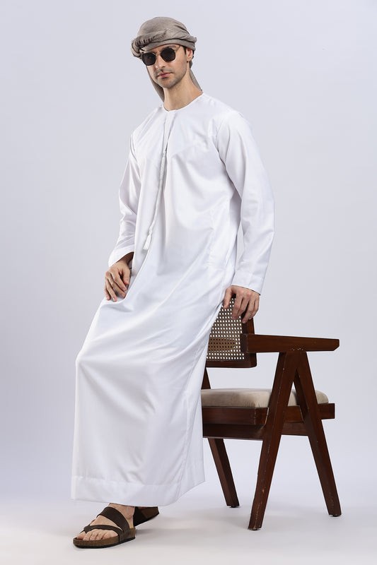 Classic Emarati White Thobe - Men