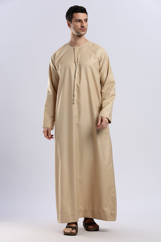 Classic Emarati Cream Thobe - Men