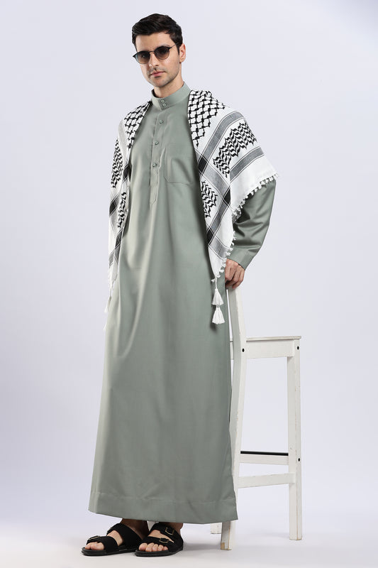 Everyday Saudi Sage Green Thobe - Men