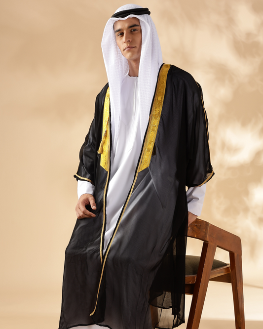 Arabic Black Bisht - Men
