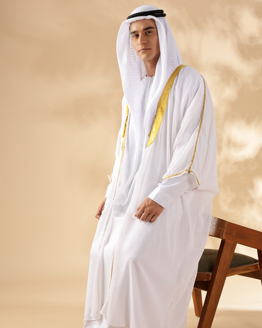 Arabic White Bisht - Men