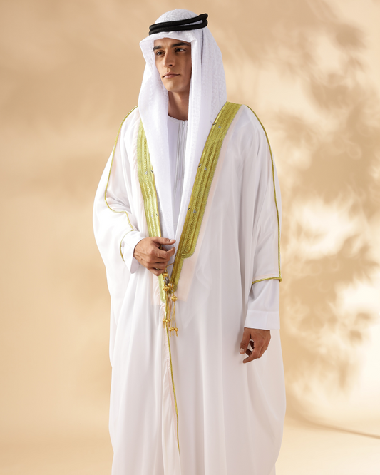Al Madeena White Bisht - Men