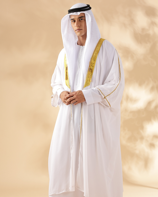 Arabic White Bisht - Men