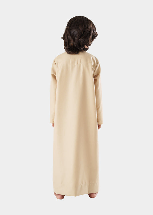 Classic Emarati Cream Thobe - Boys