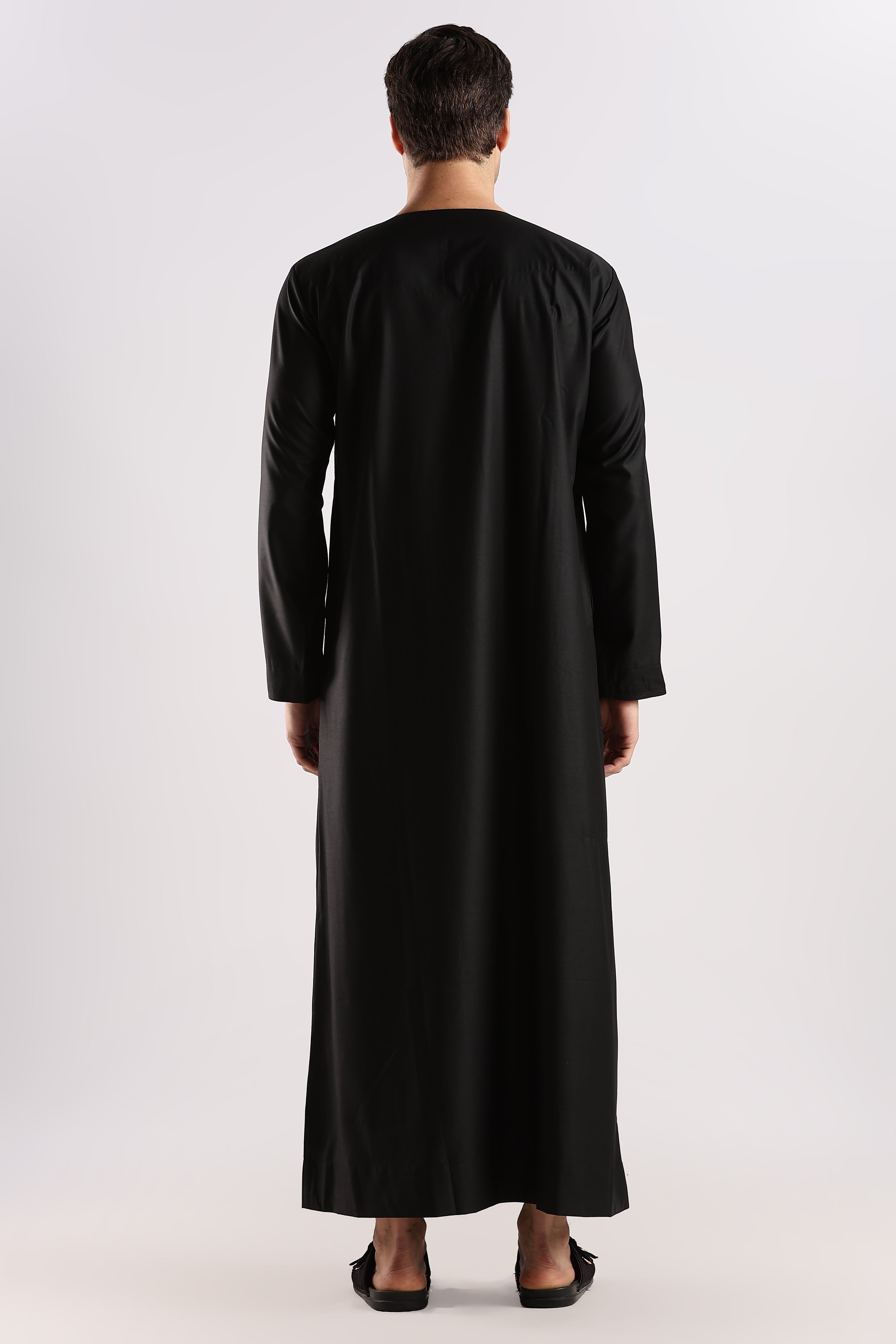 Produtos árabes Classic Emarati Black Thobe - Men – AL KAMEEZ