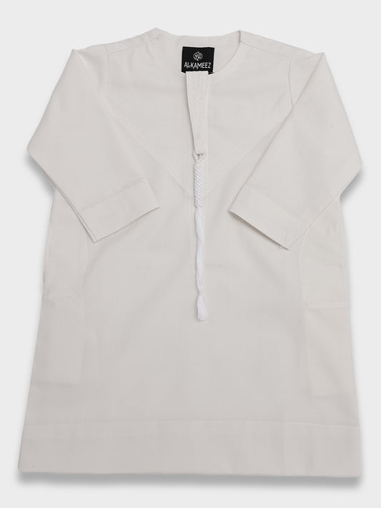 Classic Emarati Off White Thobe - Kids