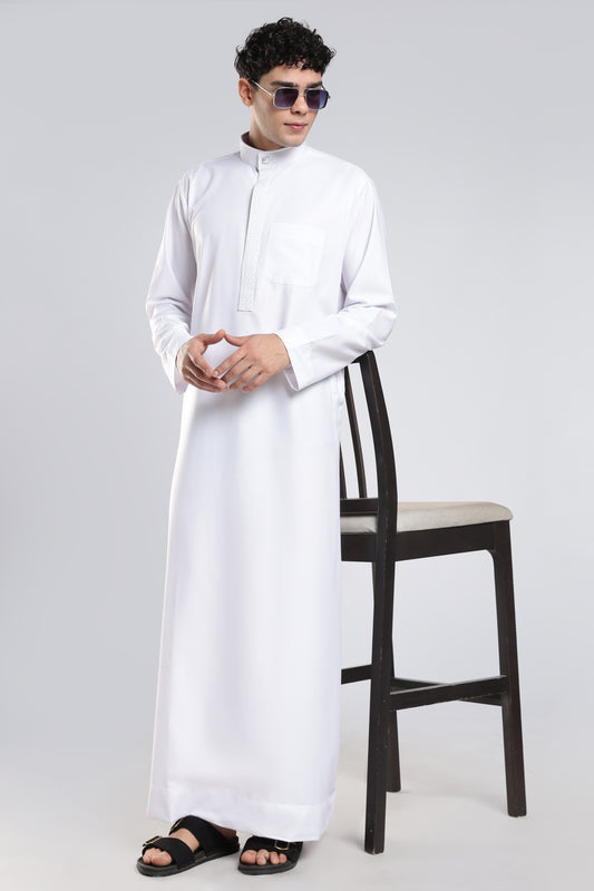 Tamim Saudi White Thobe - Men