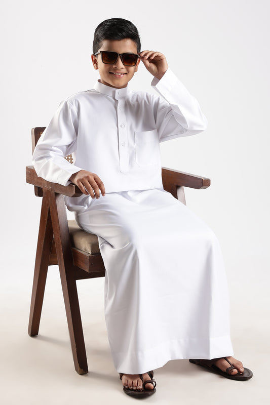 Everyday Saudi White Thobe - Boys
