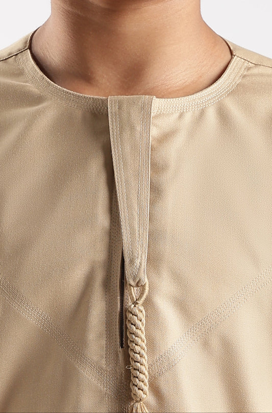 Classic Emarati Cream Thobe - Boys