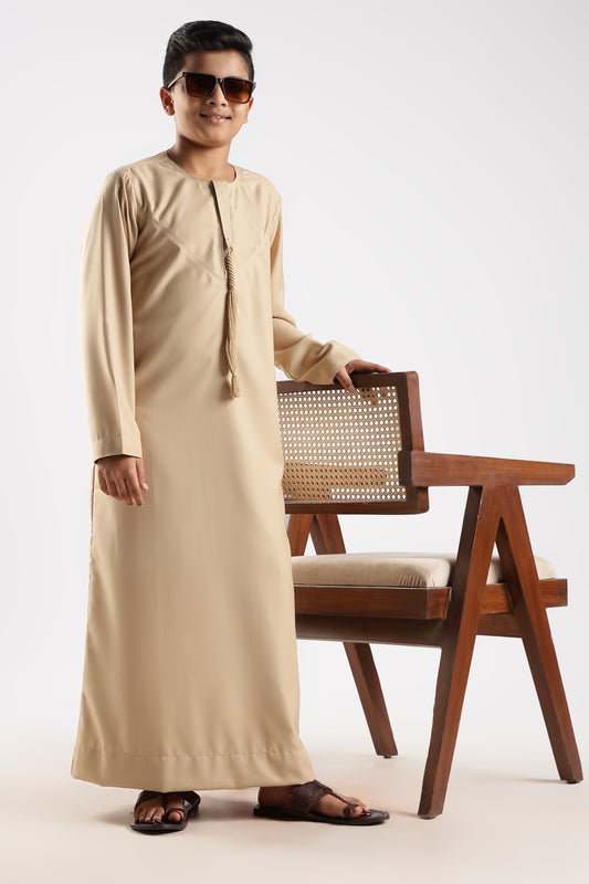 Classic Emarati Cream Thobe - Boys
