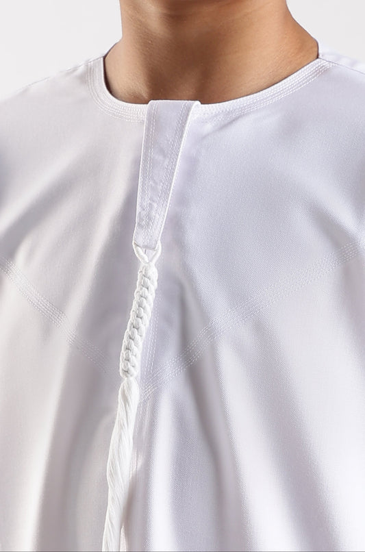 Classic Emarati White Thobe - Boys