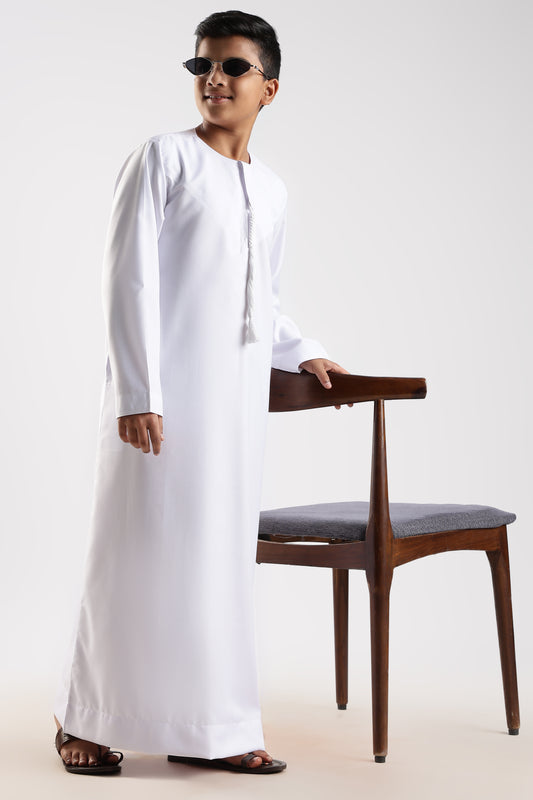 Classic Emarati White Thobe - Boys